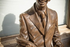 One of Americas finest comic actors:  Don Knotts, a/k/a Deputy Barney Fife, paragon of law enforcement.  Morgantown, WV.