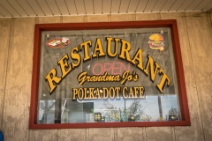 Grandma Jo's Polka Dot Cafe - the home of a 2 lb grilled cheese made with genuine Velveeta.