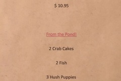 You could order off the menu at the Riders Inn, but why, with this delicious local fare getting top billing?