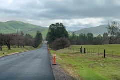 Sections of Rt. 58 were laser straight with brand new pavement.  The hills ahead brought the curves.