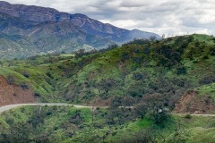 The long road down into Ojai.