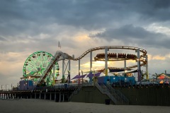 The Santa Monica pier.