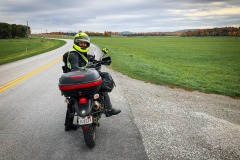 A stretch of open road near Franklin VT.