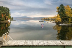 Rangeley Lake.  Note the campaign sign - it was a few weeks before the 2018 elections.