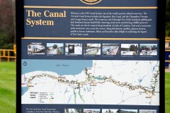 A map of the historic New York State canal system.