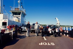 Back on a car ferry.