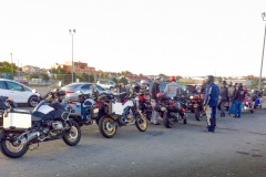 Lining up to board the ferry back to Portland.