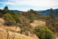 A view on the long descent to the sea, on the Orr Springs Road between Ukiah and Mendocino.