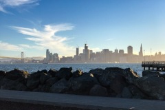 San Francisco skyline from Treasure Island, the afternoon before our departure.