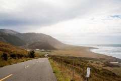 Looking south to the Lost Coast on Mattole Road.