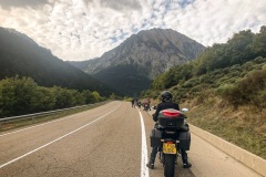 Entering the Pyrenees.  We had not idea how majestic the range would be.