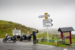 In the clouds atop the Col d'Aubisque.