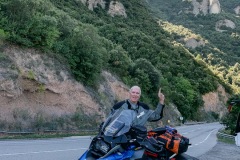 Beneath the towering peaks of Monserrat.