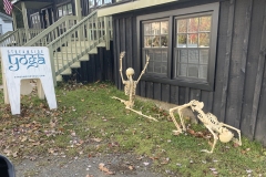 Halloween yoga.  Good for sore bones.